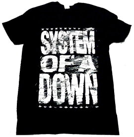 【SYSTEM OF A DOWN】システムオブアダウン「DISTRESSED LOGO」Tシャツ