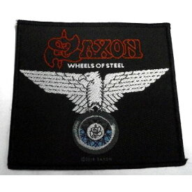 【SAXON】サクソン「WHEELS OF STEEL」布刺しゅうパッチ