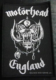 【MOTORHEAD】モーターヘッド「ENGLAND」布刺しゅうパッチ