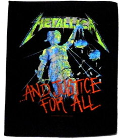 【METALLICA】メタリカ「AND JUSTICE FOR ALL」布バックパッチ