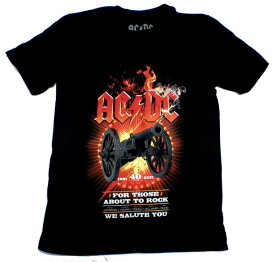 【AC/DC】エーシーディーシー「FOR THOSE ABOUT TO ROCK 40YEARS」Tシャツ