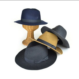 【在庫売りつくし】ツバ広中折れハット（7cm）帽子　CAP　HAT　メンズ　レディース フエルト