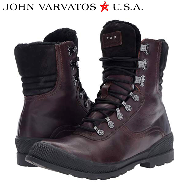 大幅値下げランキング ブーツ ジョン バルベイトス JOHN VARVATOS は アメリカを拠点とするファッション ライフスタイルのブランド ブーツJohn ウィンターブーツ Boot内側ボア Hiker Winter 編み上げMen's メンズブーツ インポートブランド海外買い付け Varvatos 品質が Heyward