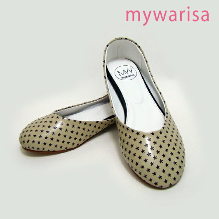 楽天市場】mywarisa マイワリサ Star Clusterフラット シューズ 星 