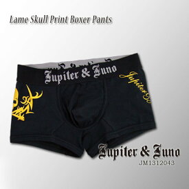 Jupiter&Juno(ジュピターアンドジュノ)Lame Skull Print Boxer Pants(ラメ スカル プリント ボクサーパンツ)