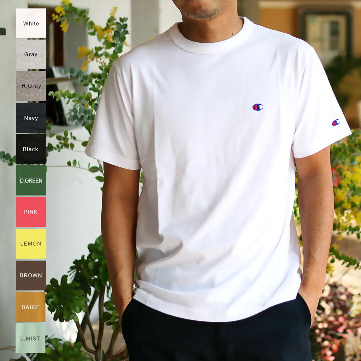 楽天市場 新色入荷 Champion チャンピオン メンズ Cロゴメンズ Tシャツ M L Xl 半袖tシャツ 1点のみメール便可 F 1 父の日ギフト Noa Department Store