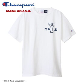 Champion チャンピオン○新作○MADE IN USA メンズ ロゴTシャツ（L XL）YALEヘビーウェイト 半袖Tシャツ【1点のみメール便可】C5-X302 父の日ギフト