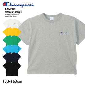 【4/21(日)9:59までポイント5倍】Champion ルーズフィット ロゴTシャツ（100cm 110cm 120cm 130cm 140cm 150cm 160cm）24SS 半袖Tシャツ キッズ ジュニア 【1点のみメール便可】CK-Z304