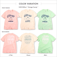 【DM便可】noadepartmentstore.ノアデパートメントストア○新作○OrangeCountyTシャツ(160cm165cm175cm)Noa-T親子ペアピンクホワイトミントグリーン