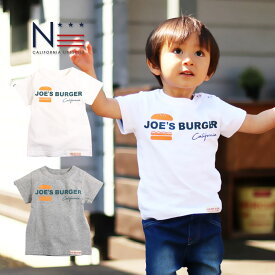 【4/21(日)9:59までポイント5倍】【1点のみメール便可】キッズ Tシャツ JOE'S Burger（80cm 100cm 110cm 120cm 130cm）【HD】ノアデパートメントストア オリジナル