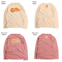 長袖Tシャツ○予約商品○80'sCaliforniaロンT(160cm165cm175cm)親子ペアお揃い【メール便可】