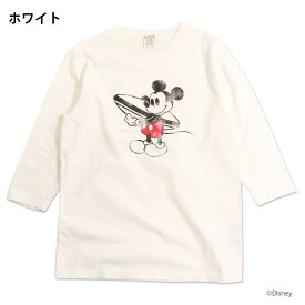 在庫限り ディズニー ミッキーマウス 7分袖Tシャツ Surf Mickey（160cm）【1点のみメール便可】ノアデパートメントストア オリジナル