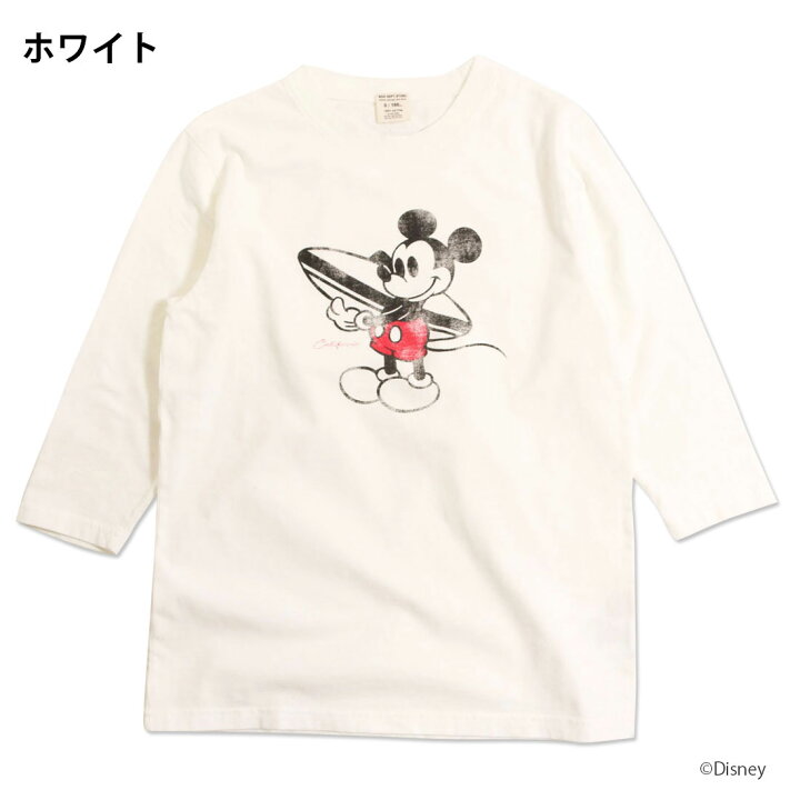 楽天市場 ディズニー お揃い ミッキーマウス 7分袖tシャツ Surf Mickey 160cm 165cm 1点のみメール便可 Noa Department Store
