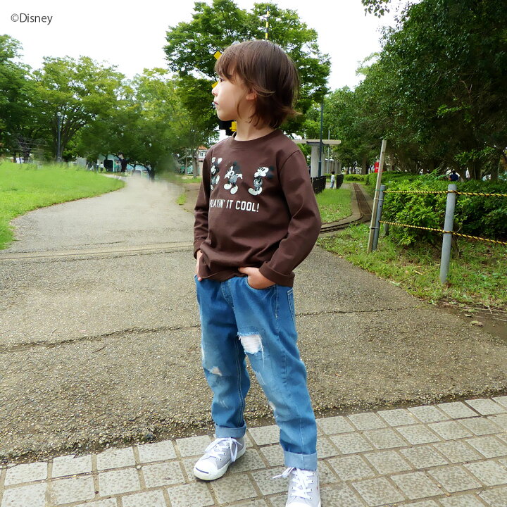 楽天市場 ディズニー お揃い ミッキーマウス ロンt 80cm 90cm 100cm 110cm 1cm 130cm 140cm 150cm Disney 長袖tシャツ aw 親子ペア 可能 1点のみメール便可 ベビー服 色違い Noa Department Store