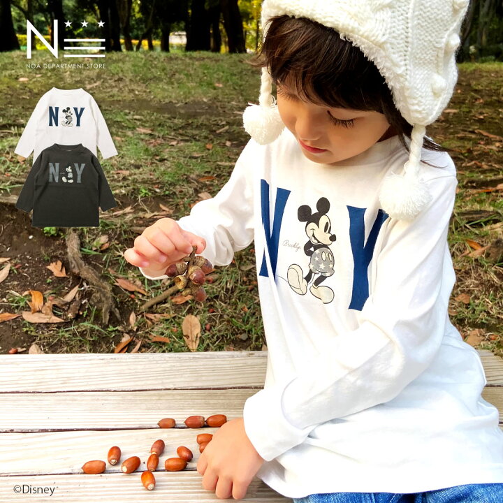 楽天市場 ディズニー お揃い Ny ミッキーマウス ロンt 80cm 90cm 100cm 110cm 1cm 130cm 140cm 150cm Disney 長袖tシャツ aw 1点のみメール便可 親子ペア 可能 ベビー服 色違い Noa Department Store