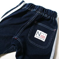 ノアデパートメントストア○新作○カットデニムラインパンツ(90cm100cm110cm120cm130cm140cm)キッズジュニア長ズボン【メール便可】