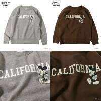 ディズニー親子ペアお揃い○新作○CALIFORNIAミッキーマウストレーナー(80cm90cm100cm110cm120cm130cm140cm150cm)DISNEYスウェット【メール便不可】