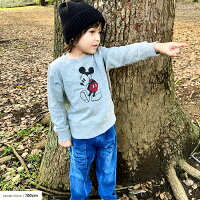 ディズニー親子ペアお揃い○新作○CALIFORNIAミッキーマウストレーナー(80cm90cm100cm110cm120cm130cm140cm150cm)DisneyMickeyスウェット【メール便不可】