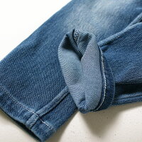 兄弟お揃いデニム○新作○カットデニムサルエルパンツ(90cm100cm110cm120cm130cm140cm)キッズジュニア長ズボン【メール便可】
