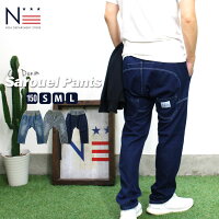 ノアデパートメントストア○新作○カットデニムサルエルパンツ(150SML)長ズボン【メール便不可】