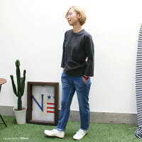 ノアデパートメントストア○新作○カットデニムサルエルパンツ(150SML)長ズボン【メール便不可】