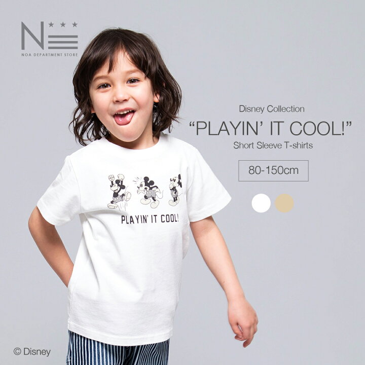 楽天市場 Noa Department Store Playin It Cool ミッキーマウスtシャツ 80cm 90cm 100cm 110cm 1cm 130cm 140cm 150cm Disney 半袖 Tシャツ 親子 お揃い 21ss 1点のみメール便可 Noa Department Store