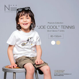 【楽天スーパーSALE★20％OFF】在庫限り JOE COOL TENNIS Tシャツ（80cm 90cm 100cm 110cm 120cm 130cm 140cm 150cm） ピーナッツ スヌーピー snoopy キャラクター 半袖 【1点のみメール便可】