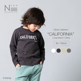 【4/21(日)9:59までポイント5倍】在庫限り CALIFORNIA ミッキーマウスロンT（80cm 90cm 100cm 110cm 120cm 130cm 140cm 150cm） Disney 長袖Tシャツ 21SS【1点のみメール便可】【親子ペア 可能】 ベビー服 色違い