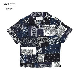 OCEAN&GROUND オーシャンアンドグラウンド アロハシャツ（120cm）半袖シャツ【1点のみメール便可】