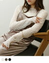 NOAHL｜《1枚2,450円→2点50%OFFクーポン利用》《対象クーポンで40％off》【メール便】レース トップス レディース 長袖 シアー 透け感 アイボリー ブラウン ブラック 黒 大人 ノアル 3buy55 240807 basic