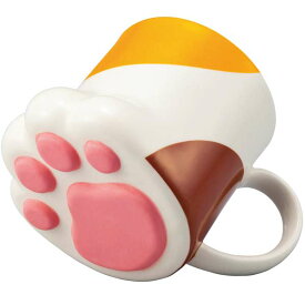 SAN2235-3 サンアート [おもしろ食器シリーズ]肉球マグ（三毛猫） 陶器 マグカップ ギフト プレゼント インテリア