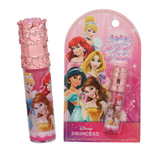 【ネコポス便発送可】DN43602 キラキラのストーン付き リップグロス ディズニープリンセス PRINCESS Lip Gloss ストロベリーの香り キッズコスメ キッズメイク Disney 粧美堂 ファッション 化粧品