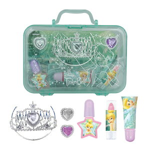 DN43608 アクセサリーコスメセット ティンカー・ベル TinkerBell ピーターパン ティアラ リング リップカラー リップグロス キッズコスメ キッズ用ネイル キッズメイク Disney ディズニー PRINCESS SHO