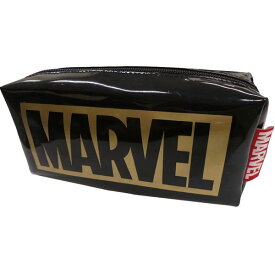 K-3267B/アイプランニング/【MARVEL／マーベル（ゴールド）】BOXペンポーチ/化粧小物/小銭入れ/コイン/雑貨/収納/ファッション/BAG/バッグ/ギフト/プレゼント【セール☆8】