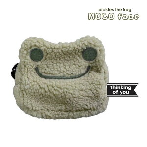 【ネコポス便発送可】202956-24 ピクルス もこフェイス ミニポーチ MOCO face かえるのピクルス bag バッグ 整理 整頓 pickles the frog カエル コインケース コインパース 小銭 リップ 印鑑