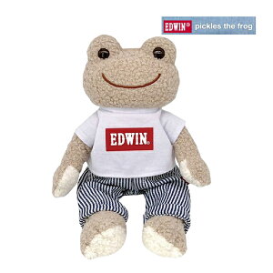 206657-25 かえるのピクルス EDWIN×ピクルス BD ビーンドール Tシャツ ぬいぐるみ コラボレーション ピクルス pickles the frog