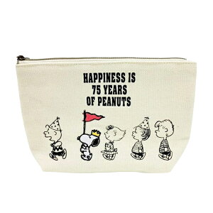 【ネコポス便発送可】217004-25 SN 75th 化粧ポーチ パレード SNOOPY スヌーピー PEANUTS コスメポーチ 収納 ギフト プレゼント