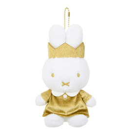 608577 miffy 70th アニバーサリー マスコットキーチェーン ぬいぐるみ Gold & Black ミッフィー 限定 ヌイグルミ インテリア