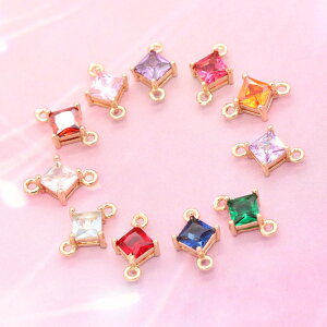 �y���[���։z�y1����z�_�C���^�̃L���[�r�b�N�`���[�� 11�F 4mm �L���[�r�b�N�W���R�j�A cz �S�[���h �N���X�^�� �X�g�[�� �H�` �Ђ��` �_�C�A�^ �R�l�N�^�[ �y���_���g�g�b�v �s�A�X �C