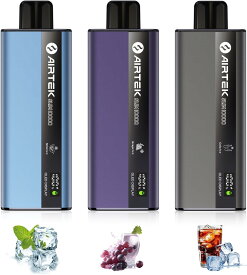 在庫あり！即納可能！ZTOP 電子タバコ 使い捨て【業界極薄 超軽量】VAPE ベイプ シーシャ 10000回吸引可能 LEDディスプレイ搭載 バッテリー残量表示 リキッド残量表示 爆煙 700mAh大容量バッテリー Type-C充電可能（ミントアイス/グレープアイス/コーラアイス）