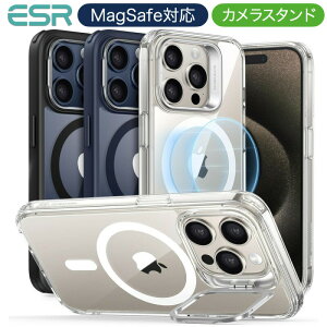 ESR iPhone 16 �P�[�X iPhone 16Pro 16Plus 16Pro Max iPhone 15 �P�[�X iPhone 15Pro 15Plus 15Pro Max �P�[�X �J�o�[ �B���J�����X�^���h ���C�P�[�X HaloLock�t�� MagSafe�ƌ݊��� ���� �R�p�O���[�h�̕ی� �Ռ��z���R�[