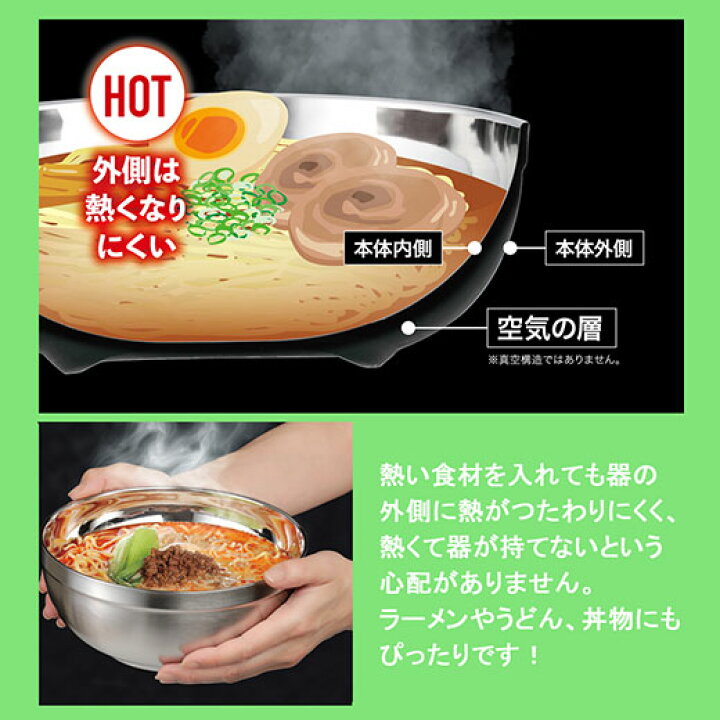 楽天市場】☆店内全品☆Max2000円offクーポン配布中-6/26迄☆ステンレス二重構造どんぶり ラーメンどんぶり 麺どんぶり サラダボウル 冷麺器 1個 : インテリア家具通販【ノアン】 楽天市場】☆店内全品☆Max2000円offクーポン配布中-6/26迄☆ステンレス二重構造どんぶり ラーメンどんぶり 麺どんぶり サラダボウル 冷麺器 1個 : インテリア家具通販【ノアン】