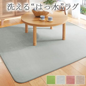 【全品P5倍!! 4/24 20:00～4/27 09:59まで】ラグ 洗える 180×240 180×280マット 絨毯 ラグマット カーペット 北欧 おしゃれ ホットカーペット対応 床暖房対応 オールシーズン 安い ベルーナ インテリア 厚みが選べるふわふわはっ水カーペット ふつうタイプ 厚み7mm