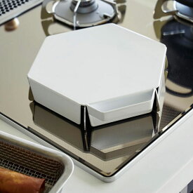 コンロ用品 タワー 立てて置ける五徳カバー ＜tower山崎実業＞