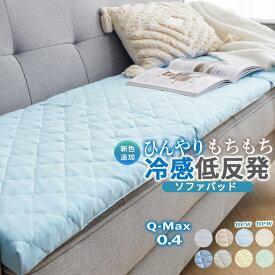 ソファーパッド 冷感 夏 夏用 ひんやり 低反発 50×100 50×150 2人掛け 3人掛け 幅100cm 幅150cm 奥行50cm 北欧 おしゃれ ロングチェアシート ペット 三人掛け 二人掛け 長座布団 フロアクッション ごろ寝マット ソファカバー もちもち