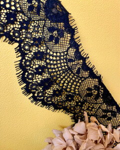 高級感たっぷりアイラッシュコードレース【黒】NB9-196日本製(福井県産)