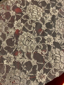 軽くて繊細なシルバーラメレース【白】NB4-101S-SW日本製(福井県産)