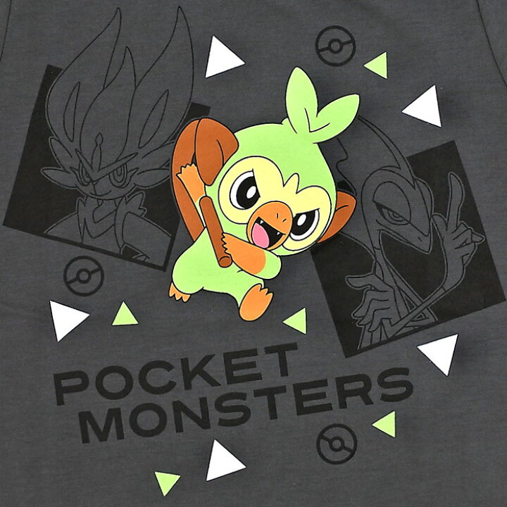 楽天市場 ポケモン 半袖ｔシャツ サルノリ グレー 22年版 ポケットモンスター キャラｔシャツ ｔシャツ Nobeka