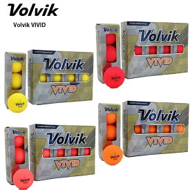 ボルビック Volvik VIVID ゴルフボール 1ダース ゴルフ ボール 3ピース構造 マットカラー