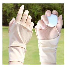 ゴルフ 右手ハンドカバー 接触冷感 INCONTRO ストレッチ 日焼け防止 紫外線対策 男女兼用 UPF50